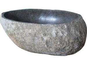 ΝΙΠΤΗΡΑΣ STONE SINK ΛΑΞΕΥΜΕΝΗ ΠΕΤΡΑ ΓΚΡΙ ΑΠΟΧΡΩΣΗ HM4193 55x44x16Υ εκ.