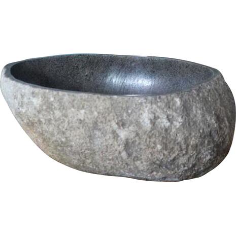 ΝΙΠΤΗΡΑΣ STONE SINK ΛΑΞΕΥΜΕΝΗ ΠΕΤΡΑ ΓΚΡΙ ΑΠΟΧΡΩΣΗ HM4193 55x44x16Υ εκ.