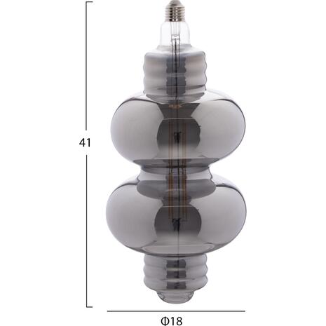 ΛΑΜΠΤΗΡΑΣ LED FILAMENT 8W E27 3000K SMOKE COLOR DIMMABLE  HM4053.03