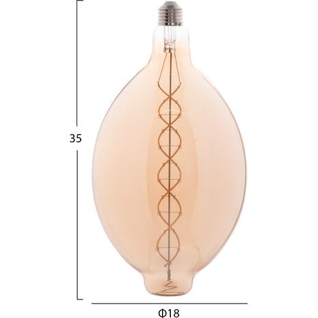 ΛΑΜΠΤΗΡΑΣ LED FILAMENT 8W E27 3000K TEA COLOR DIMMABLE HM4051.02