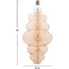 ΛΑΜΠΤΗΡΑΣ LED FILAMENT 8W E27 3000K GOLD COLOR DIMMABLE  HM4056.02