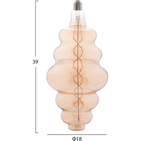 ΛΑΜΠΤΗΡΑΣ LED FILAMENT 8W E27 3000K GOLD COLOR DIMMABLE  HM4056.02