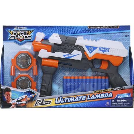 Fast Shots Ultimate Lambda With 12 Foam Darts And 2 Targets (590047)