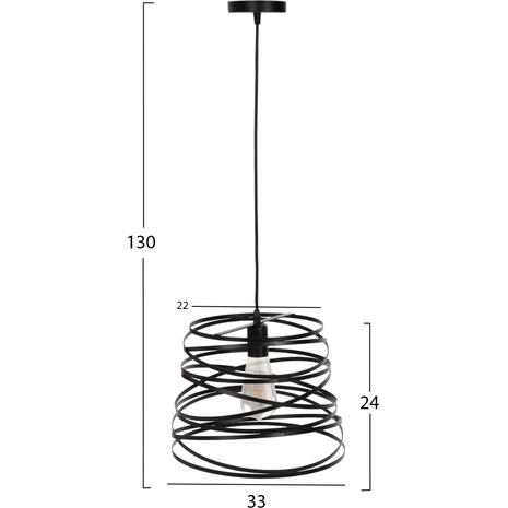 ΦΩΤΙΣΤΙΚΟ ΟΡΟΦΗΣ ΚΡΕΜΑΣΤΟ HM4129 ΜΑΥΡΟ ΜΕΤΑΛΛΙΚΟ ΚΑΠΕΛΟ 22-33x130Υεκ.