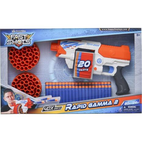 Fast Shots Rapid Gama with 40 Foam darts and 2 barrels (35935395)