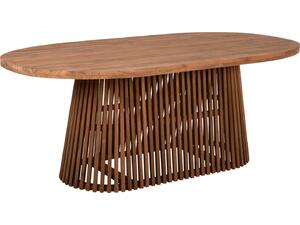 ΤΡΑΠΕΖΙ ΤΡΑΠΕΖΑΡΙΑΣ REMIK HM9835 RECYCLED ΤΕΑΚ ΣΕ ΦΥΣΙΚΟ 100x200x75,5Yεκ. TOP 4εκ.