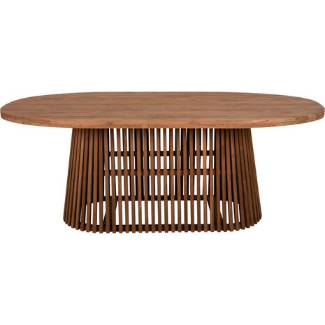 ΤΡΑΠΕΖΙ ΤΡΑΠΕΖΑΡΙΑΣ REMIK HM9835 RECYCLED ΤΕΑΚ ΣΕ ΦΥΣΙΚΟ 100x200x75,5Yεκ. TOP 4εκ.