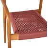 ΠΟΛΥΘΡΟΝΑ OSLO HM9636.06 ΞΥΛΟ TEAK ΦΥΣΙΚΟ & ΡΟΖ ΣΧΟΙΝΙ 55x54x80Yεκ.
