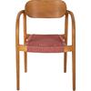 ΠΟΛΥΘΡΟΝΑ OSLO HM9636.06 ΞΥΛΟ TEAK ΦΥΣΙΚΟ & ΡΟΖ ΣΧΟΙΝΙ 55x54x80Yεκ.