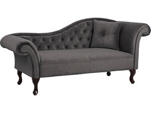 ΑΝΑΚΛΙΝΔΡΟ T.CHESTERFIELD ΓΚΡΙ ΒΕΛΟΥΔΟ NIOVI HM3008.10 ΔΕΞΙ ΜΠΡΑΤΣΟ 189x61x84Yεκ.