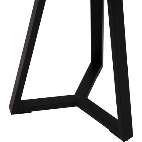 ΒΟΗΘΗΤΙΚΟ ΤΡΑΠΕΖΑΚΙ ROCKET HM9587.04 MDF ΚΑΡΥΔΙ-ΜΑΥΡΗ ΜΕΤΑΛΛΙΚΗ ΒΑΣΗ Φ45x55Υεκ.