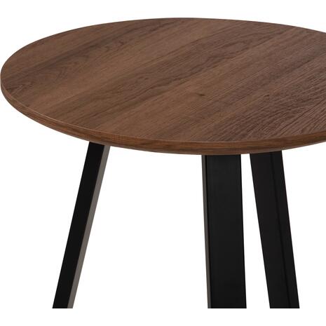 ΒΟΗΘΗΤΙΚΟ ΤΡΑΠΕΖΑΚΙ ROCKET HM9587.04 MDF ΚΑΡΥΔΙ-ΜΑΥΡΗ ΜΕΤΑΛΛΙΚΗ ΒΑΣΗ Φ45x55Υεκ.