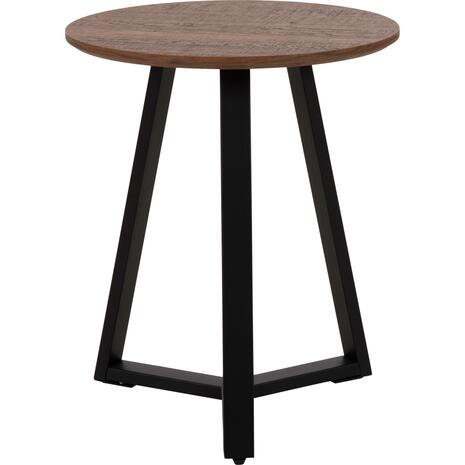 ΒΟΗΘΗΤΙΚΟ ΤΡΑΠΕΖΑΚΙ ROCKET HM9587.04 MDF ΚΑΡΥΔΙ-ΜΑΥΡΗ ΜΕΤΑΛΛΙΚΗ ΒΑΣΗ Φ45x55Υεκ.