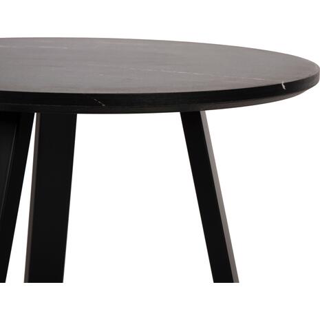 ΒΟΗΘΗΤΙΚΟ ΤΡΑΠΕΖΑΚΙ ROCKET HM9587.01 MDF ΜΑΥΡΟ ΜΑΡΜΑΡΟ-ΜΑΥΡΗ ΜΕΤΑΛΛΙΚΗ ΒΑΣΗ Φ45x55Υεκ. (Μαύρο)