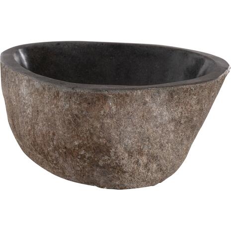 ΝΙΠΤΗΡΑΣ STONE SINK ΛΑΞΕΥΜΕΝΗ ΠΕΤΡΑ ΓΚΡΙ ΧΡΩΜΑ 40x40x20Yεκ.HM7807
