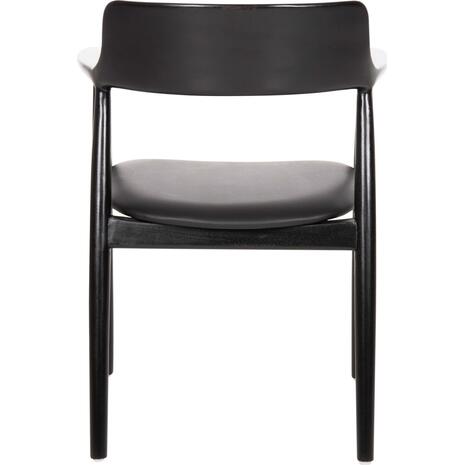 ΠΟΛΥΘΡΟΝΑ ΤΡΑΠΕΖΑΡΙΑΣ KINGSLEY HM9634.02 ΞΥΛΟ ΜΑΟΝΙ- ΜΑΥΡΟ VINYL 58x53x80Yεκ.