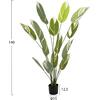 ΔΙΑΚΟΣΜΗΤΙΚΟ ΣΥΝΘΕΤΙΚΟ ΦΥΤΟ HM7997 CALATHEA ΣΕ ΓΛΑΣΤΡΑ 140Υεκ.