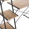ΓΡΑΦΕΙΟ NOREX HM9317 ΜΕΤΑΛΛΙΚΟ ΜΑΥΡΟ ΜΕ MDF ΕΠΙΦΑΝΕΙΑ ΣΕ ΟΑΚ 116X48X89,5Υεκ.