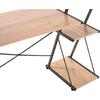 ΓΡΑΦΕΙΟ NOREX HM9317 ΜΕΤΑΛΛΙΚΟ ΜΑΥΡΟ ΜΕ MDF ΕΠΙΦΑΝΕΙΑ ΣΕ ΟΑΚ 116X48X89,5Υεκ.