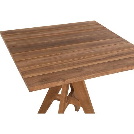 ΤΡΑΠΕΖΙ HM9622 LEO ΤΕΤΡΑΓΩΝΟ ΞΥΛΟ ΤΕΑΚ 80x80x75Y εκ.