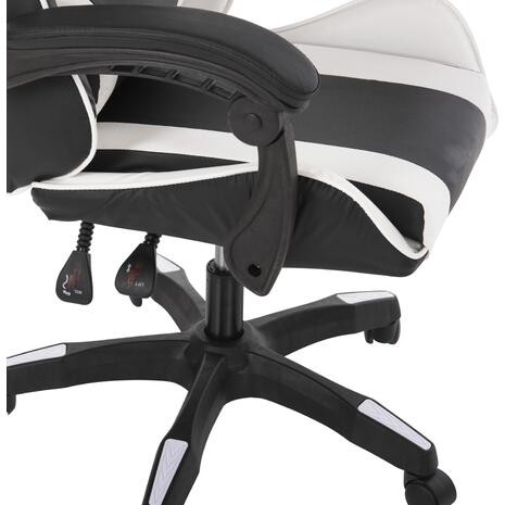 ΠΟΛΥΘΡΟΝΑ GAMING HM1185.03 ΣΕ ΧΡΩΜΑ ΜΑΥΡΟ-ΛΕΥΚΟ 3x61x121Y εκ.