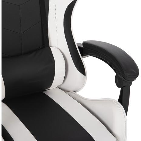 ΠΟΛΥΘΡΟΝΑ GAMING HM1185.03 ΣΕ ΧΡΩΜΑ ΜΑΥΡΟ-ΛΕΥΚΟ 3x61x121Y εκ.