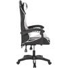 ΠΟΛΥΘΡΟΝΑ GAMING HM1185.03 ΣΕ ΧΡΩΜΑ ΜΑΥΡΟ-ΛΕΥΚΟ 3x61x121Y εκ.