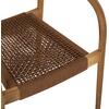 ΠΟΛΥΘΡΟΝΑ OSLO HM9636.01 ΞΥΛΟ TEAK ΦΥΣΙΚΟ & ΚΑΦΕ ΣΧΟΙΝΙ 55x54x80Y εκ.