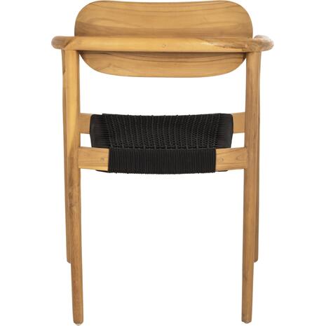ΠΟΛΥΘΡΟΝΑ OSLO HM9636.02 ΞΥΛΟ TEAK ΦΥΣΙΚΟ & ΜΑΥΡΟ ΣΧΟΙΝΙ 55x54x80Y εκ.