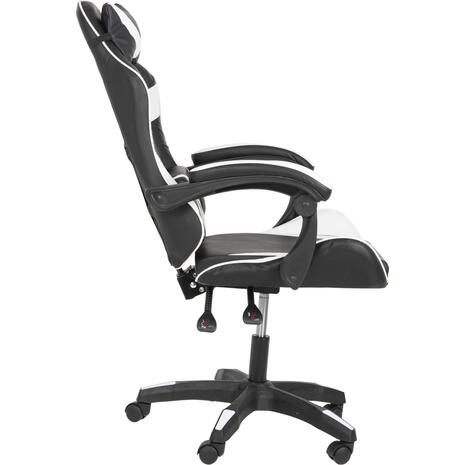 ΠΟΛΥΘΡΟΝΑ GAMING EFFRON HM1186.04 PU ΜΑΥΡΟ ΛΕΥΚΟ 64x61x118Yεκ.