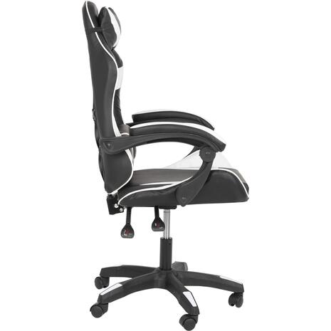 ΠΟΛΥΘΡΟΝΑ GAMING EFFRON HM1186.04 PU ΜΑΥΡΟ ΛΕΥΚΟ 64x61x118Yεκ.