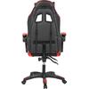 ΠΟΛΥΘΡΟΝΑ GAMING EFFRON HM1186.01 PU ΜΑΥΡΟ ΚΟΚΚΙΝΟ 64x61x118Yεκ. (Μαύρο)