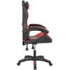ΠΟΛΥΘΡΟΝΑ GAMING EFFRON HM1186.01 PU ΜΑΥΡΟ ΚΟΚΚΙΝΟ 64x61x118Yεκ. (Μαύρο)