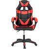 ΠΟΛΥΘΡΟΝΑ GAMING EFFRON HM1186.01 PU ΜΑΥΡΟ ΚΟΚΚΙΝΟ 64x61x118Yεκ. (Μαύρο)
