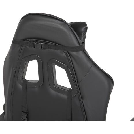 ΠΟΛΥΘΡΟΝΑ GAMING EFFRON HM1186.02 PU ΣΕ ΜΑΥΡΟ ΧΡΩΜΑ 64x61x118Yεκ. (Μαύρο)