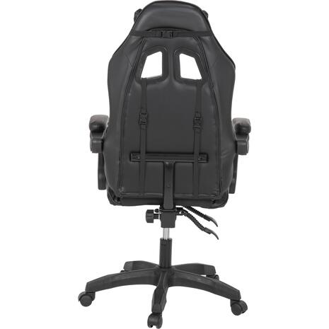 ΠΟΛΥΘΡΟΝΑ GAMING EFFRON HM1186.02 PU ΣΕ ΜΑΥΡΟ ΧΡΩΜΑ 64x61x118Yεκ. (Μαύρο)