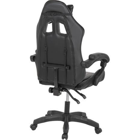 ΠΟΛΥΘΡΟΝΑ GAMING EFFRON HM1186.02 PU ΣΕ ΜΑΥΡΟ ΧΡΩΜΑ 64x61x118Yεκ. (Μαύρο)