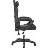 ΠΟΛΥΘΡΟΝΑ GAMING EFFRON HM1186.02 PU ΣΕ ΜΑΥΡΟ ΧΡΩΜΑ 64x61x118Yεκ. (Μαύρο)