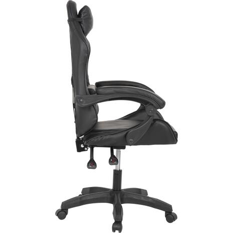 ΠΟΛΥΘΡΟΝΑ GAMING EFFRON HM1186.02 PU ΣΕ ΜΑΥΡΟ ΧΡΩΜΑ 64x61x118Yεκ. (Μαύρο)