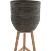 ΓΛΑΣΤΡΑ ΑΠΟ RATTAN ΚΑΙ BAMBOO HM7815 31x30x80Yεκ. ΦΥΣΙΚΟ - ΠΡΑΣΙΝΟ