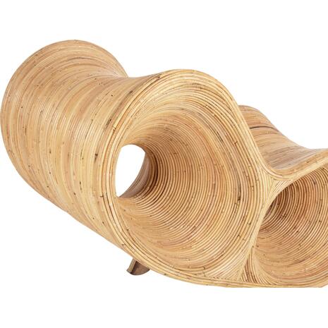 ΠΟΛΥΘΡΟΝΑ CURVY LOUNGE HM9645.01 ΑΠΟ RATTAN ΣΕ ΦΥΣΙΚΗ ΑΠΟΧΡΩΣΗ 63x128x97Y εκ.