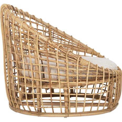 ΠΟΛΥΘΡΟΝΑ ENTO HM9814 RATTAN ΣΕ ΦΥΣΙΚΟ-ΛΕΥΚΟ ΜΑΞΙΛΑΡΙ 103x92x81Yεκ.