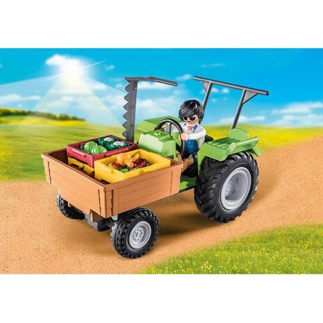 Playmobil Country Αγροτικό Τρακτέρ Με Καρότσα (71249)