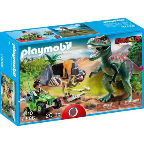 Playmobil Dino Rise Εξερευνητής Με Γουρούνα Και T-Rex (71588)