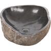 ΝΙΠΤΗΡΑΣ STONE SINK ΛΑΞΕΥΜΕΝΗ ΠΕΤΡΑ ΓΚΡΙ ΑΠΟΧΡΩΣΗ HM4193 55x44x16Υ εκ.