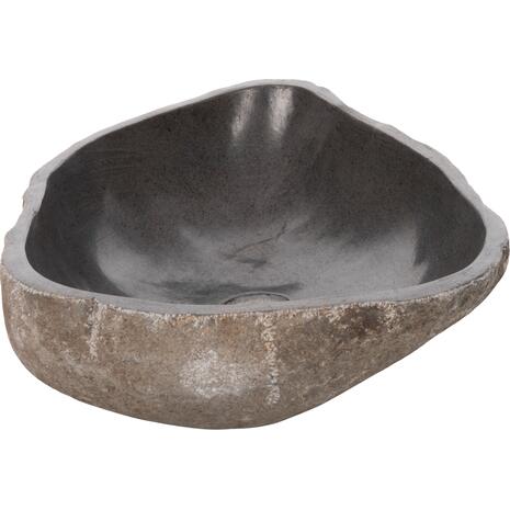 ΝΙΠΤΗΡΑΣ STONE SINK ΛΑΞΕΥΜΕΝΗ ΠΕΤΡΑ ΓΚΡΙ ΑΠΟΧΡΩΣΗ HM4193 55x44x16Υ εκ.