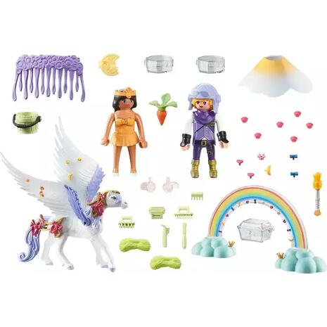 Playmobil Princess Magic Πήγασος Και Πριγκίπισσες Του Ουράνιου Τόξου (71361)