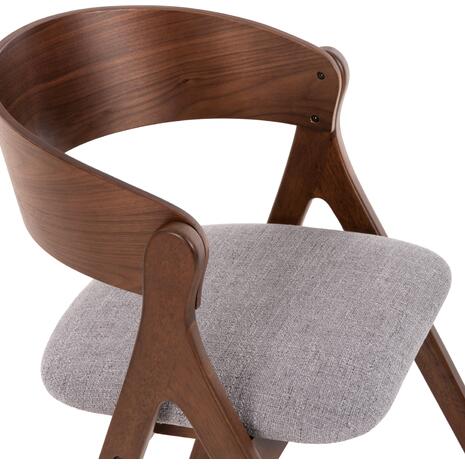 ΚΑΡΕΚΛΑ NEKKER HM9739.01 RUBBERWOOD ΣΕ ΚΑΡΥΔΙ-ΜΠΕΖ ΥΦΑΣΜΑ ΚΑΘΙΣΜΑ 56x55x78Yεκ. (σετ 2 τεμαχίων)