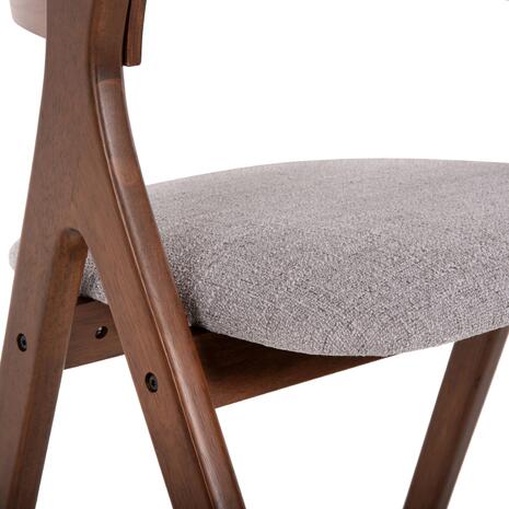 ΚΑΡΕΚΛΑ NEKKER HM9739.01 RUBBERWOOD ΣΕ ΚΑΡΥΔΙ-ΜΠΕΖ ΥΦΑΣΜΑ ΚΑΘΙΣΜΑ 56x55x78Yεκ. (σετ 2 τεμαχίων)