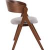 ΚΑΡΕΚΛΑ NEKKER HM9739.01 RUBBERWOOD ΣΕ ΚΑΡΥΔΙ-ΜΠΕΖ ΥΦΑΣΜΑ ΚΑΘΙΣΜΑ 56x55x78Yεκ. (σετ 2 τεμαχίων)